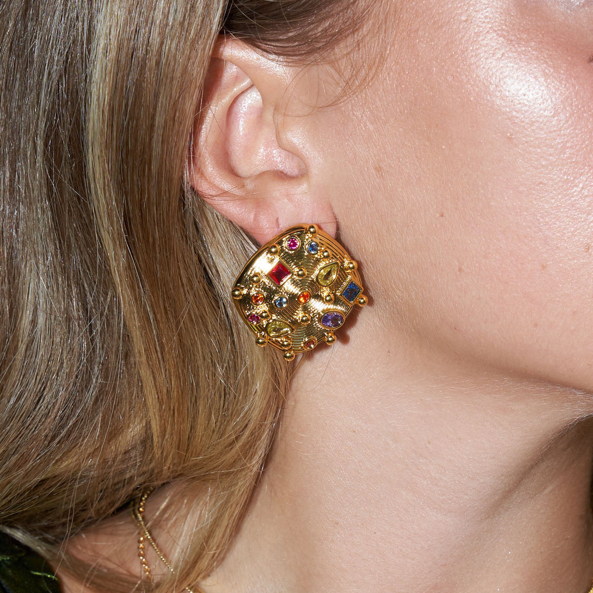 Celeste Starre - Treasure Hunt Earrings - Crystal -