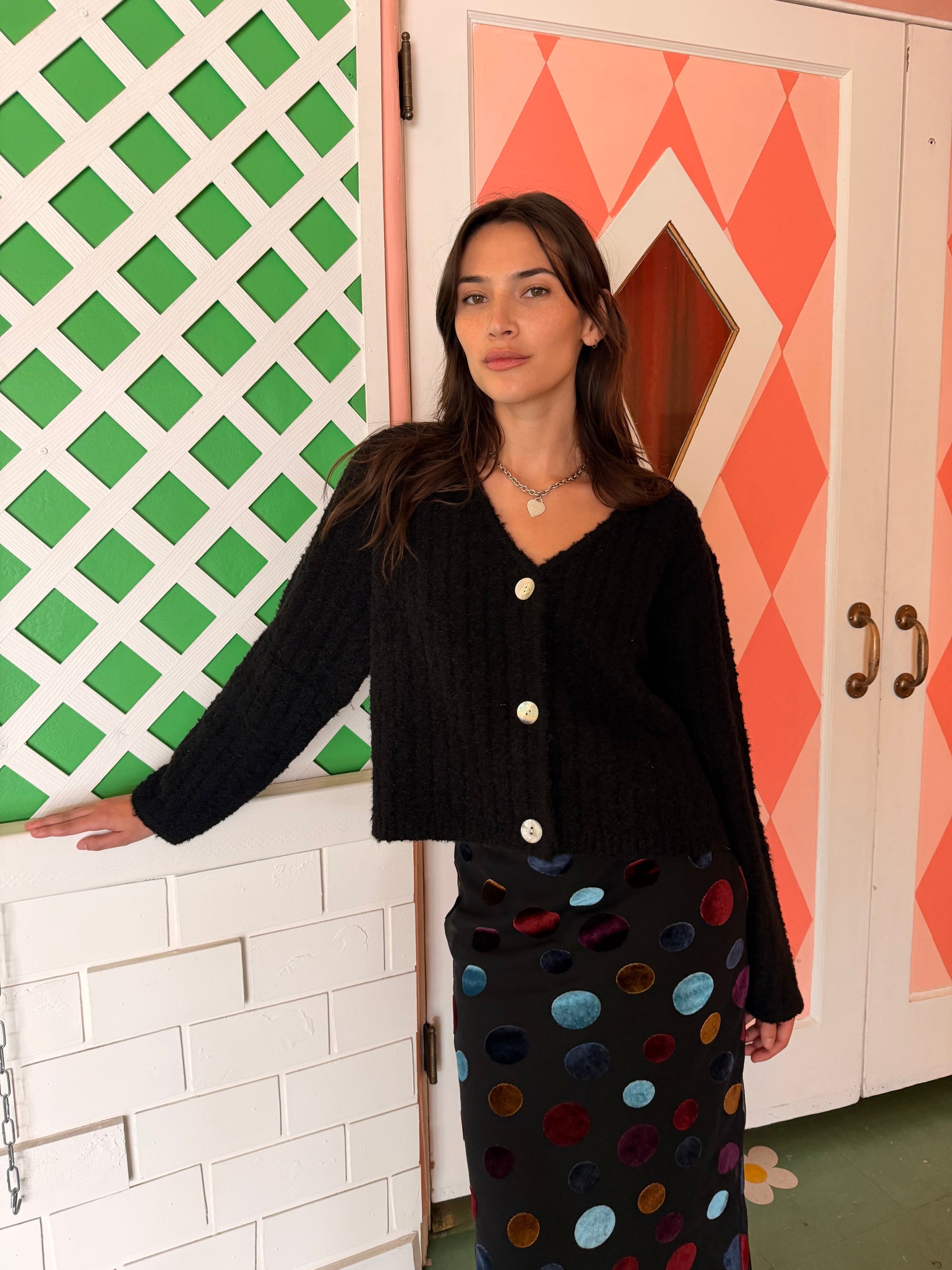 Lisa Says Gah - Issa V-Neck Cardi - Black -