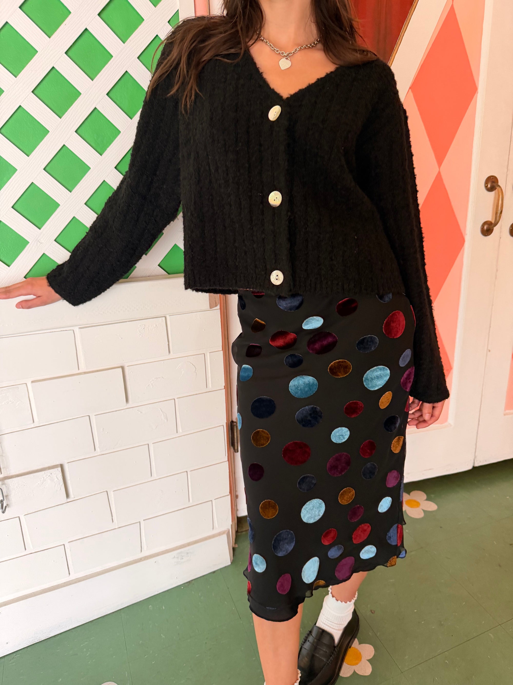 Lisa Says Gah - Issa V-Neck Cardi - Black -
