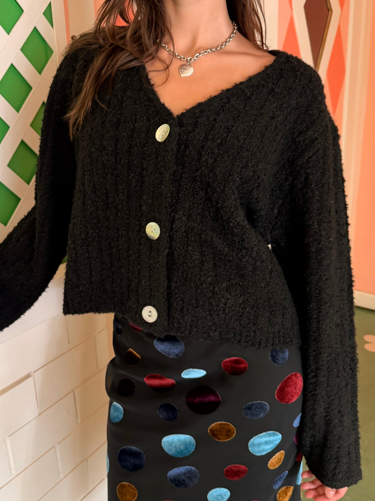 Offe Issa V-Neck Cardi - Black – offe market