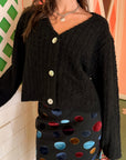 Lisa Says Gah - Issa V-Neck Cardi - Black -