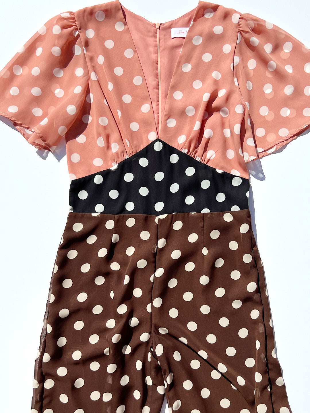 Lisa Says Gah - Cassandra Jumpsuit - Multi Dot -