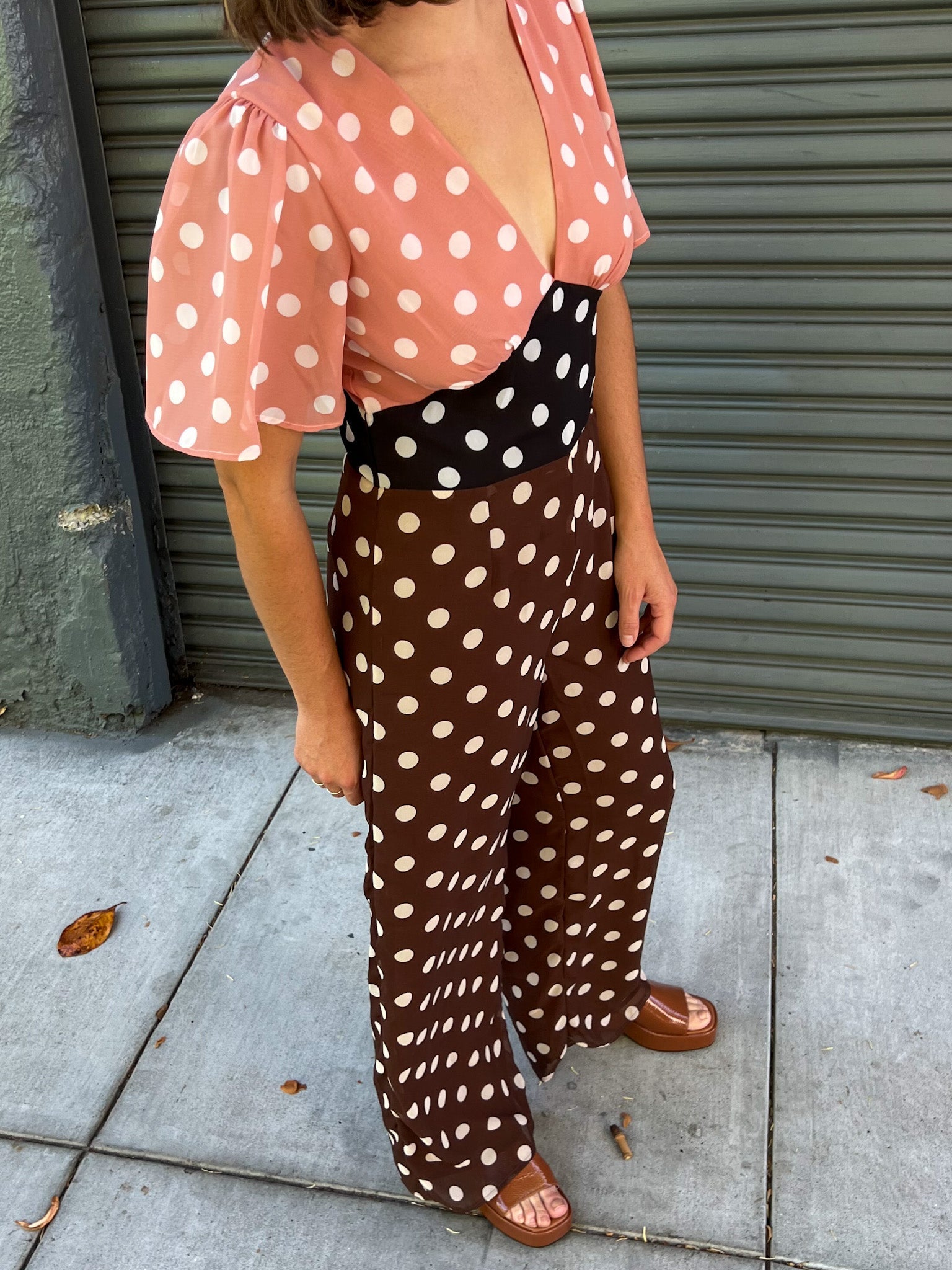 Lisa Says Gah - Cassandra Jumpsuit - Multi Dot -