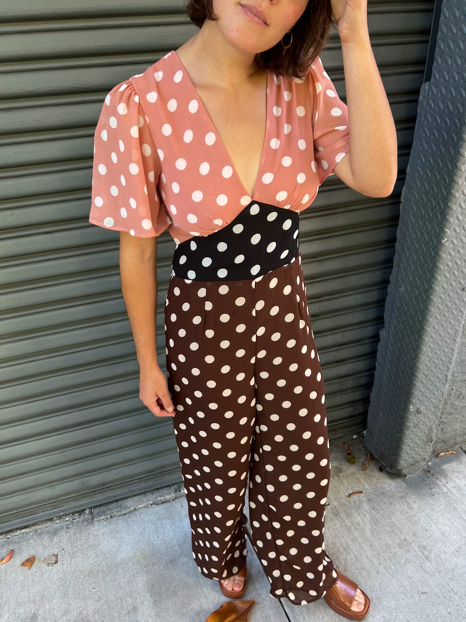 Lisa Says Gah - Cassandra Jumpsuit - Multi Dot -