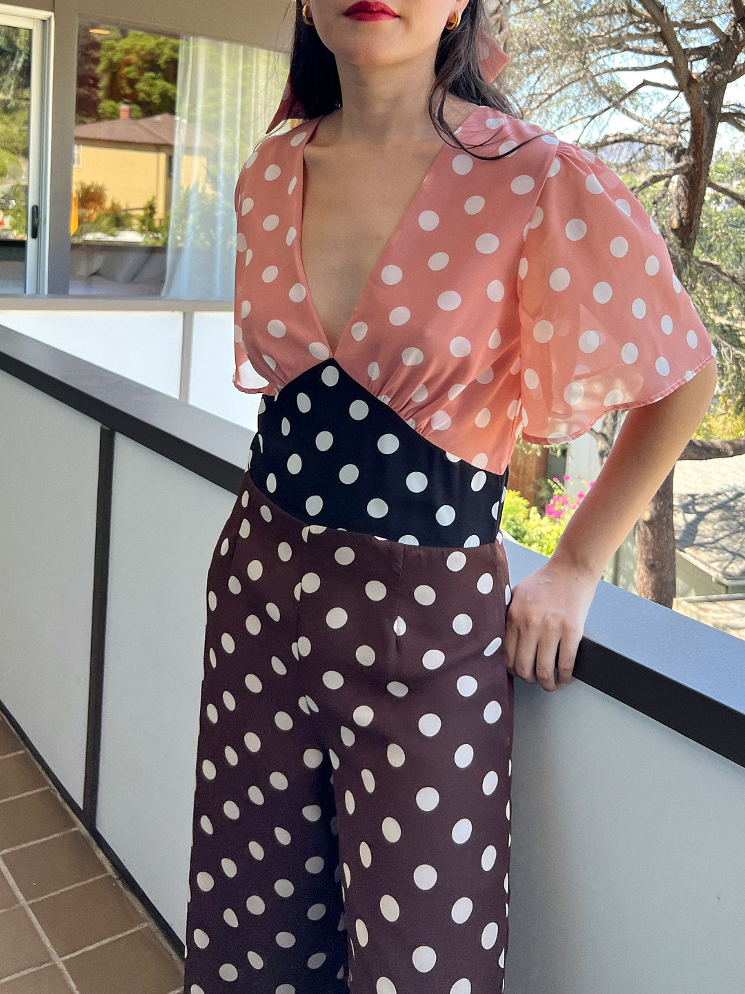 Lisa Says Gah - Cassandra Jumpsuit - Multi Dot -