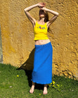 Lisa Says Gah - Harley Tank - Yellow Floral -