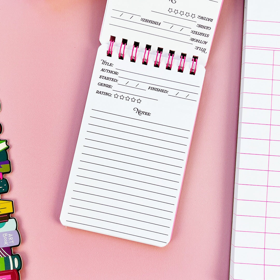 Pipsticks - Tiny Reading Log Mini Notebook -