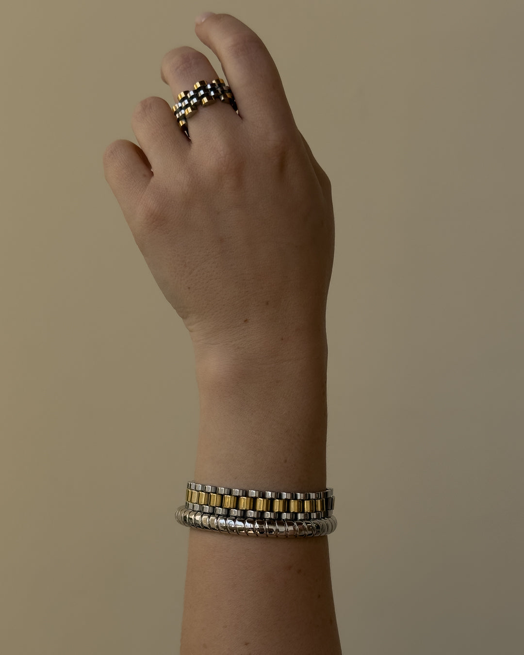 Luv Aj - The Two Tone Timepiece Ring -