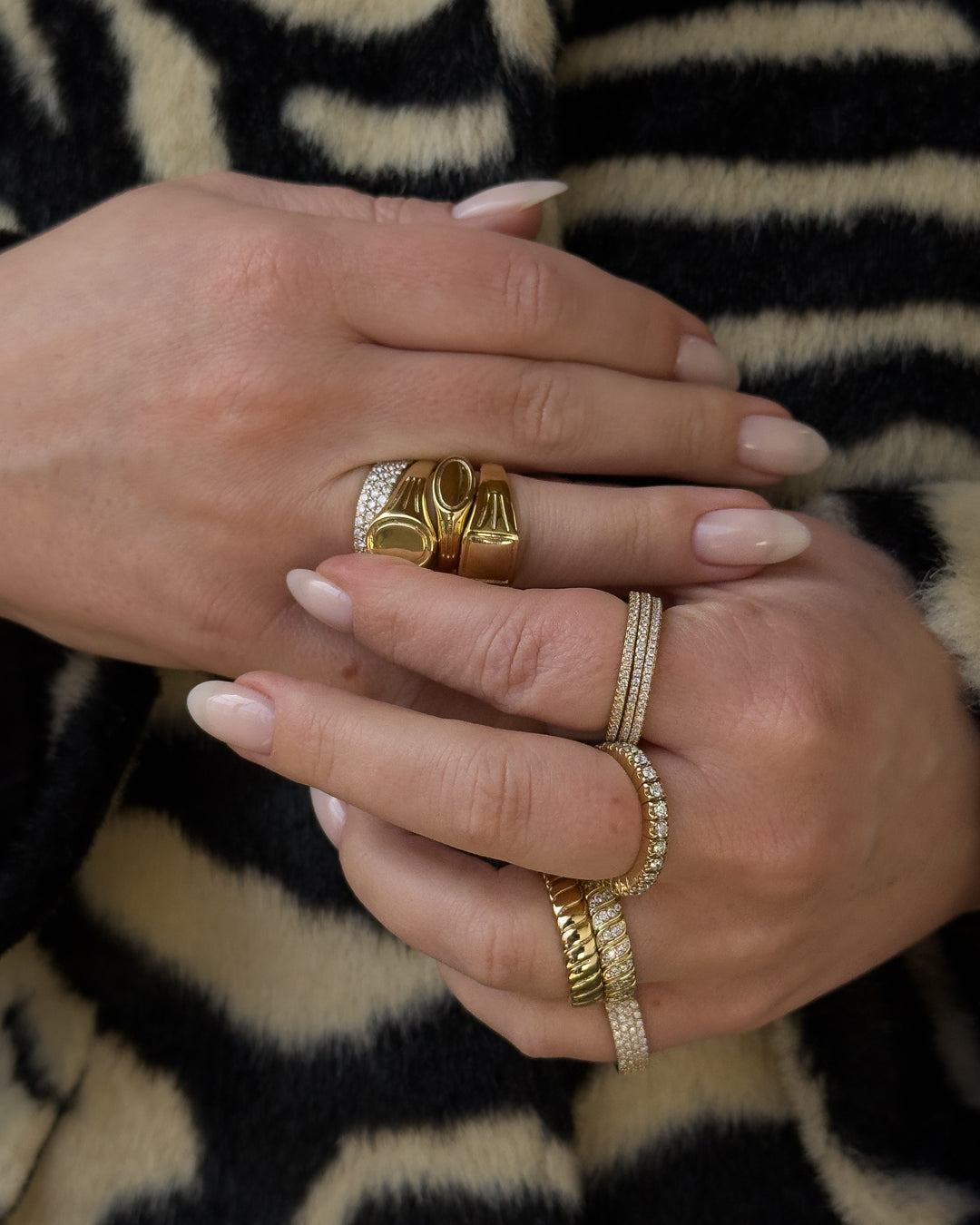 Luv Aj - The Classic Pave Bands Set -