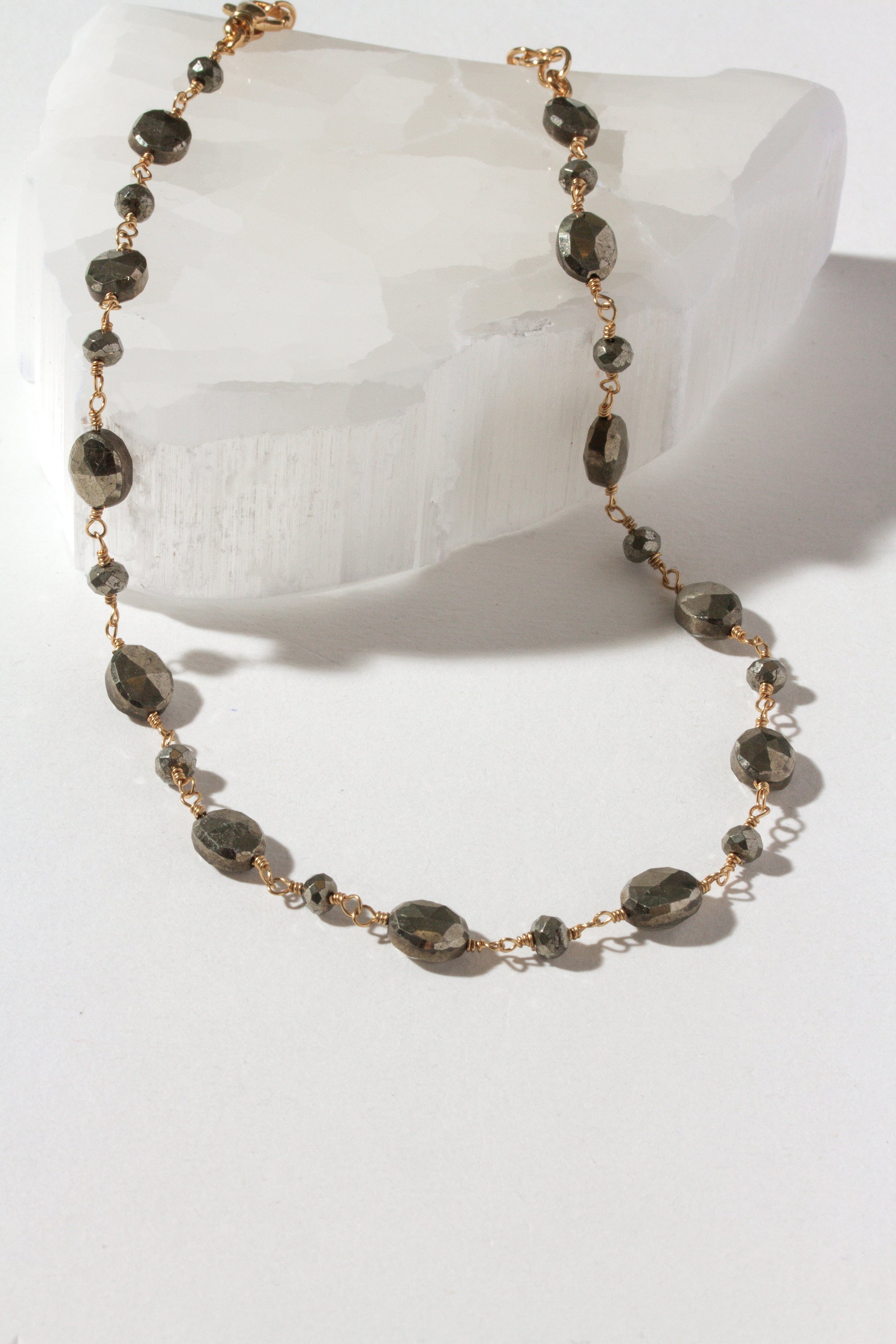 Luna Norte - Amore Baroque Pyrite Chain -