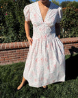 Lisa Says Gah - Elizabeth Dress - Rose White Dot -