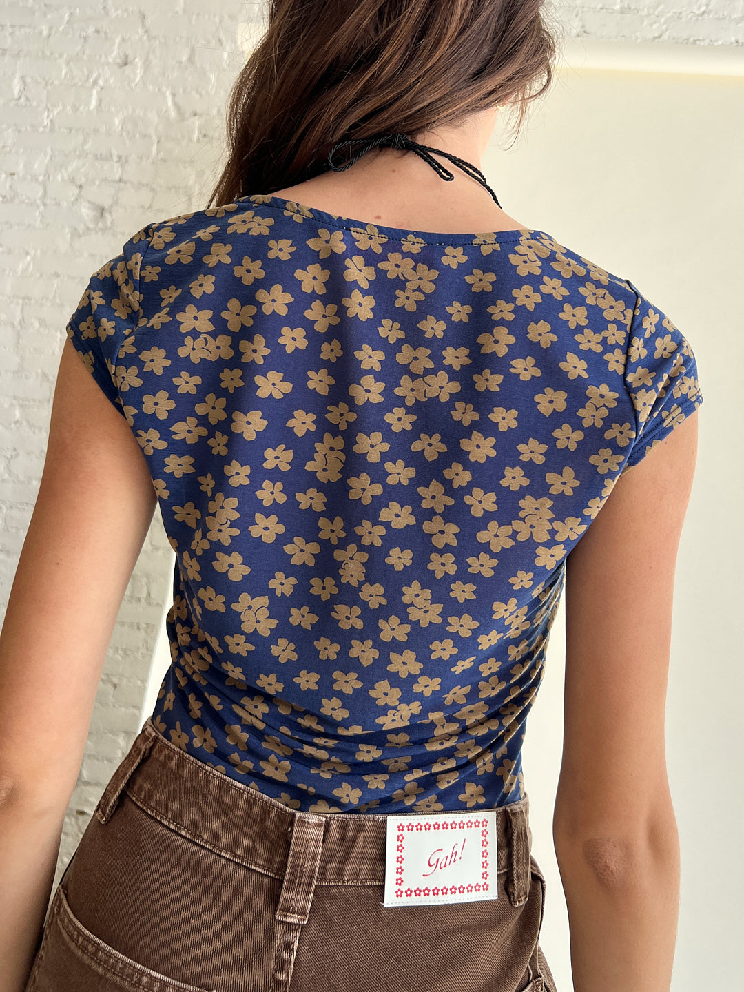 Lisa Says Gah - Yola Bodysuit - Navy/Camel -