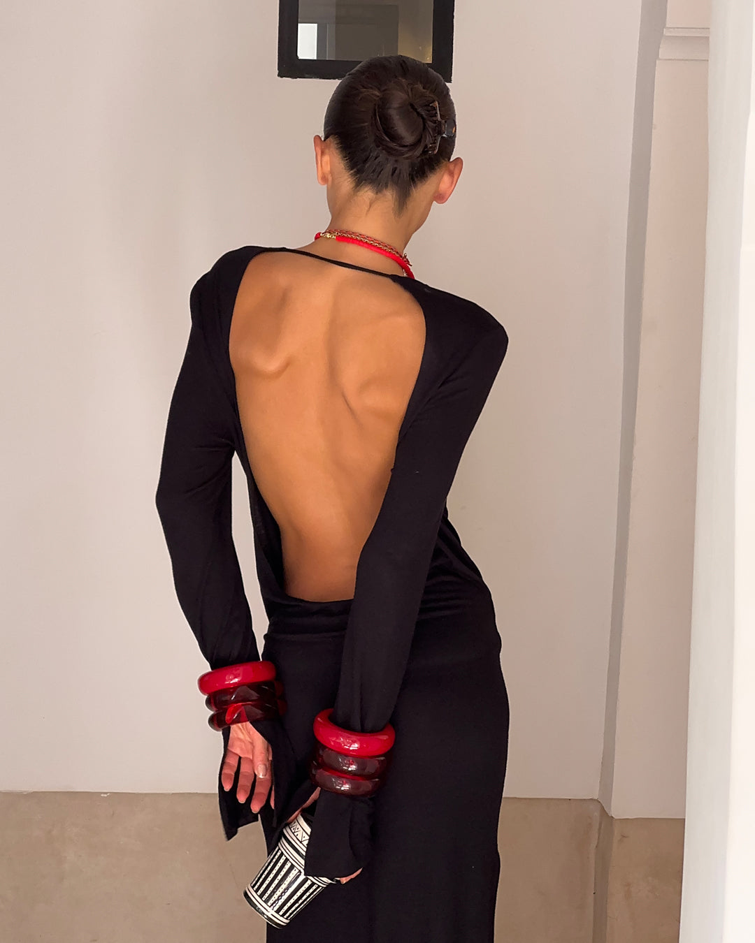 Luv Aj - The Formentera Bangle Set - Red -