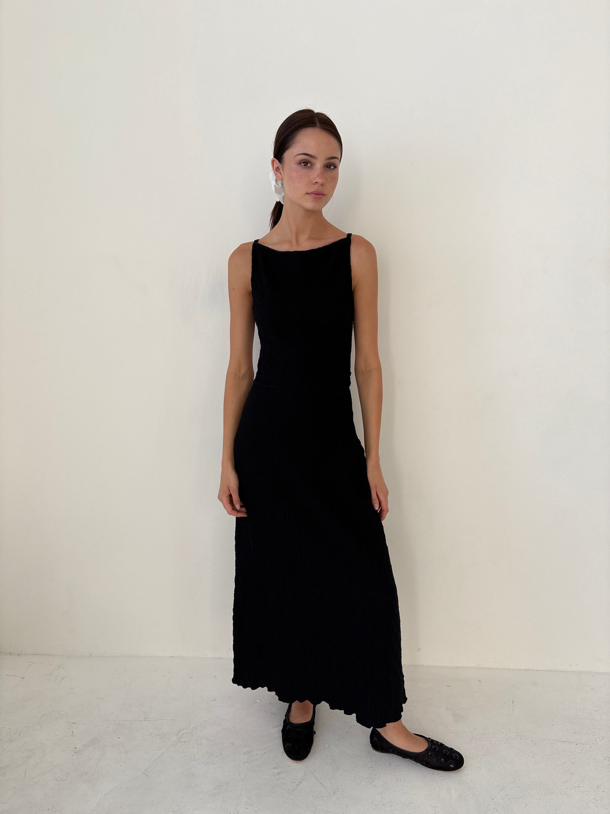 Lisa Says Gah - Maya Dress - Black Crinkle -