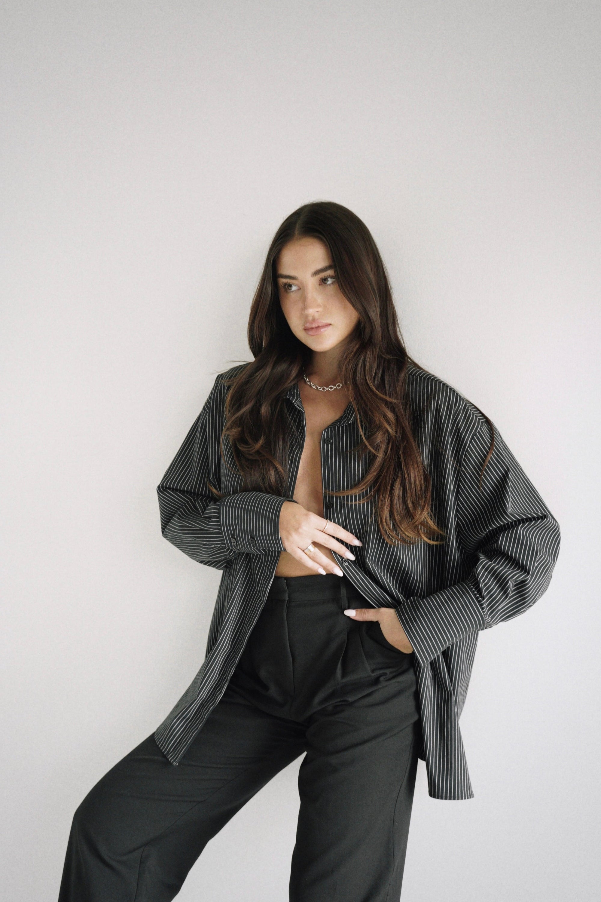 Gergana Ivanova - Amber Shirt Black Stripe -