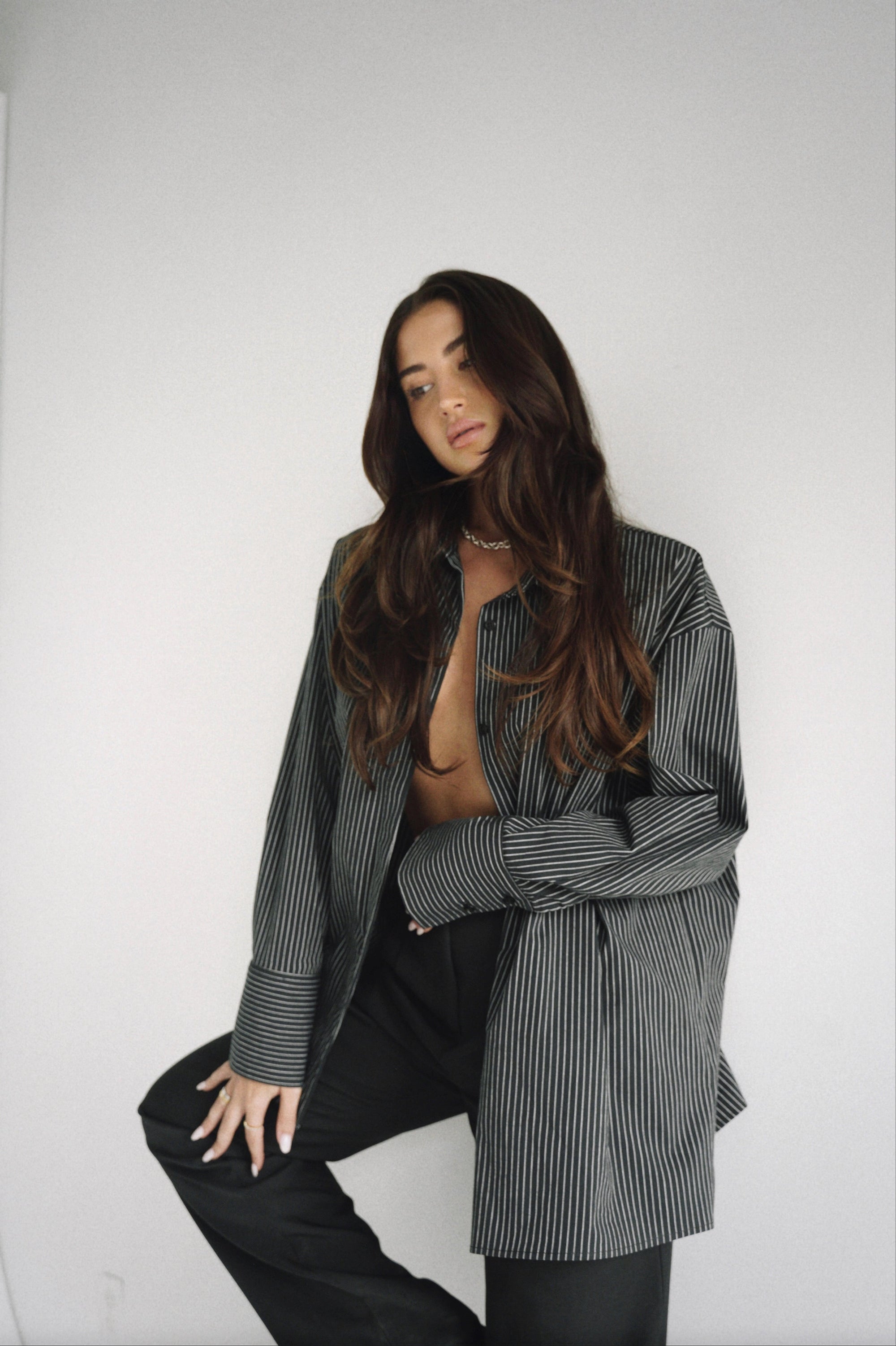 Gergana Ivanova - Amber Shirt Black Stripe -