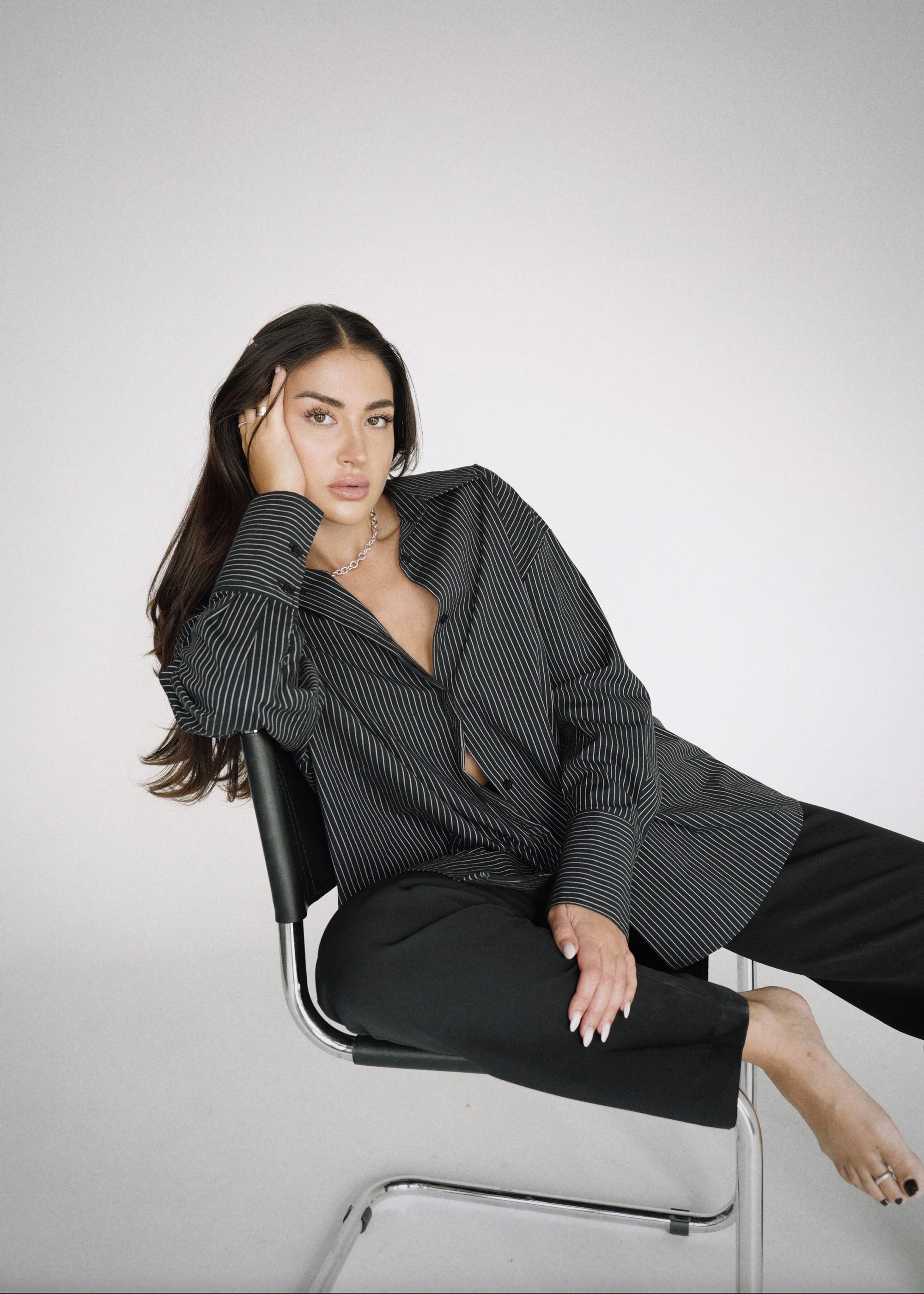 Gergana Ivanova - Amber Shirt Black Stripe -