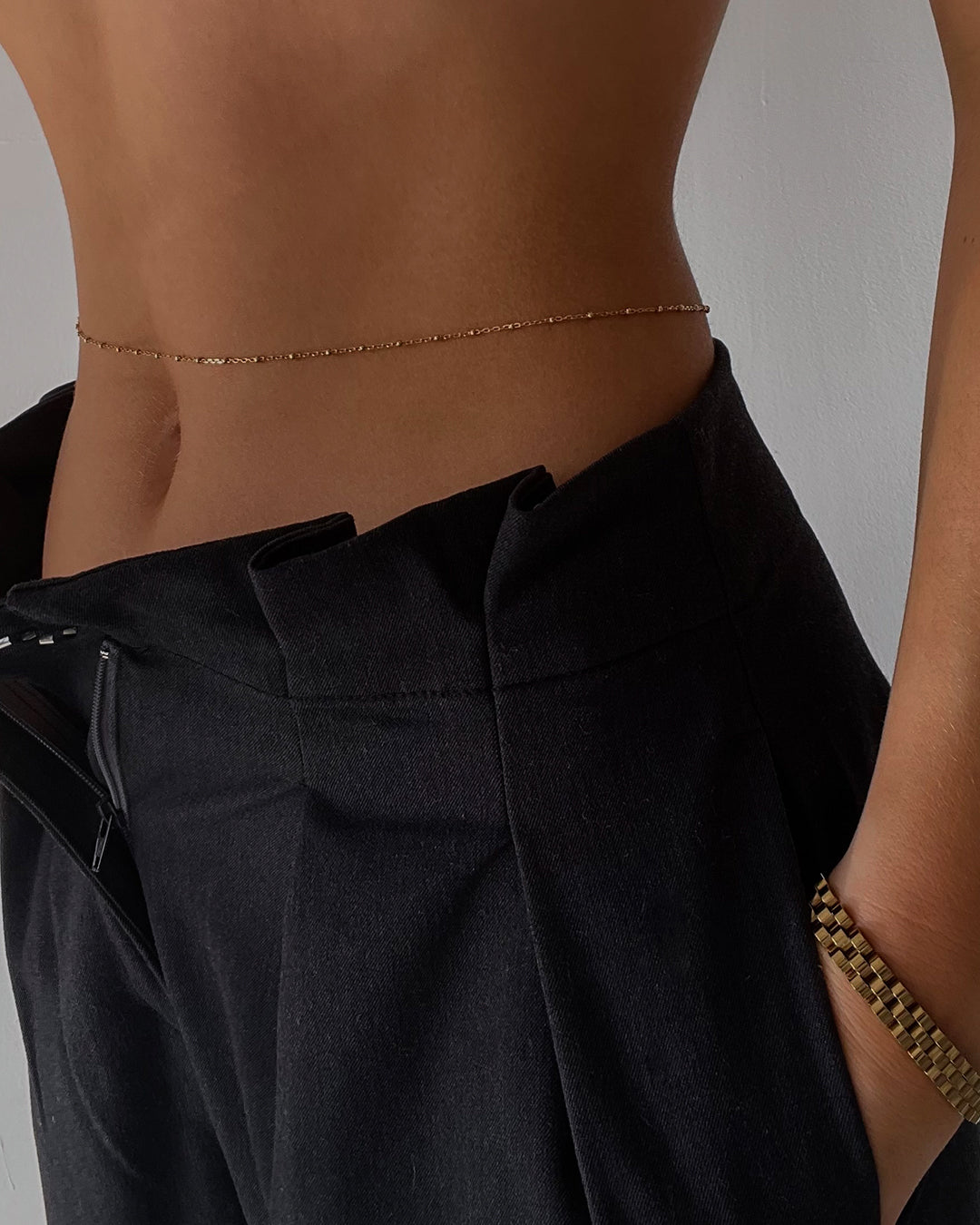 Luv Aj - Mondays at Teddy's Belly Chain - Silver -