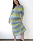Callahan Knitwear - Inside Out Maxi Dress - Lemongrass Gradient -
