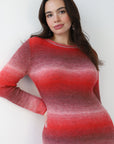 Callahan Knitwear - Inside Out Maxi Dress - Damson Gradient -