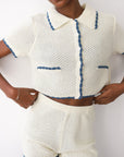 Inez Crochet Polo