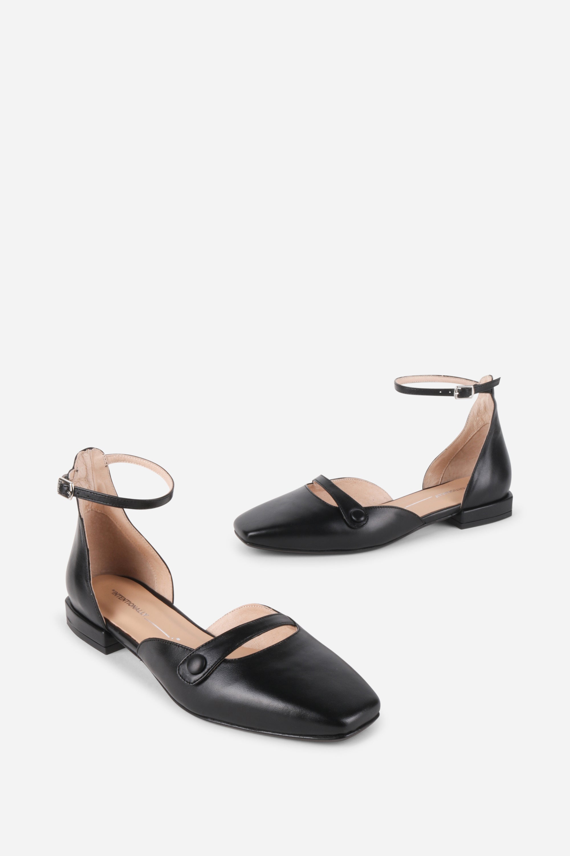 Intentionally Blank - Iris Leather Mary Jane Flat -