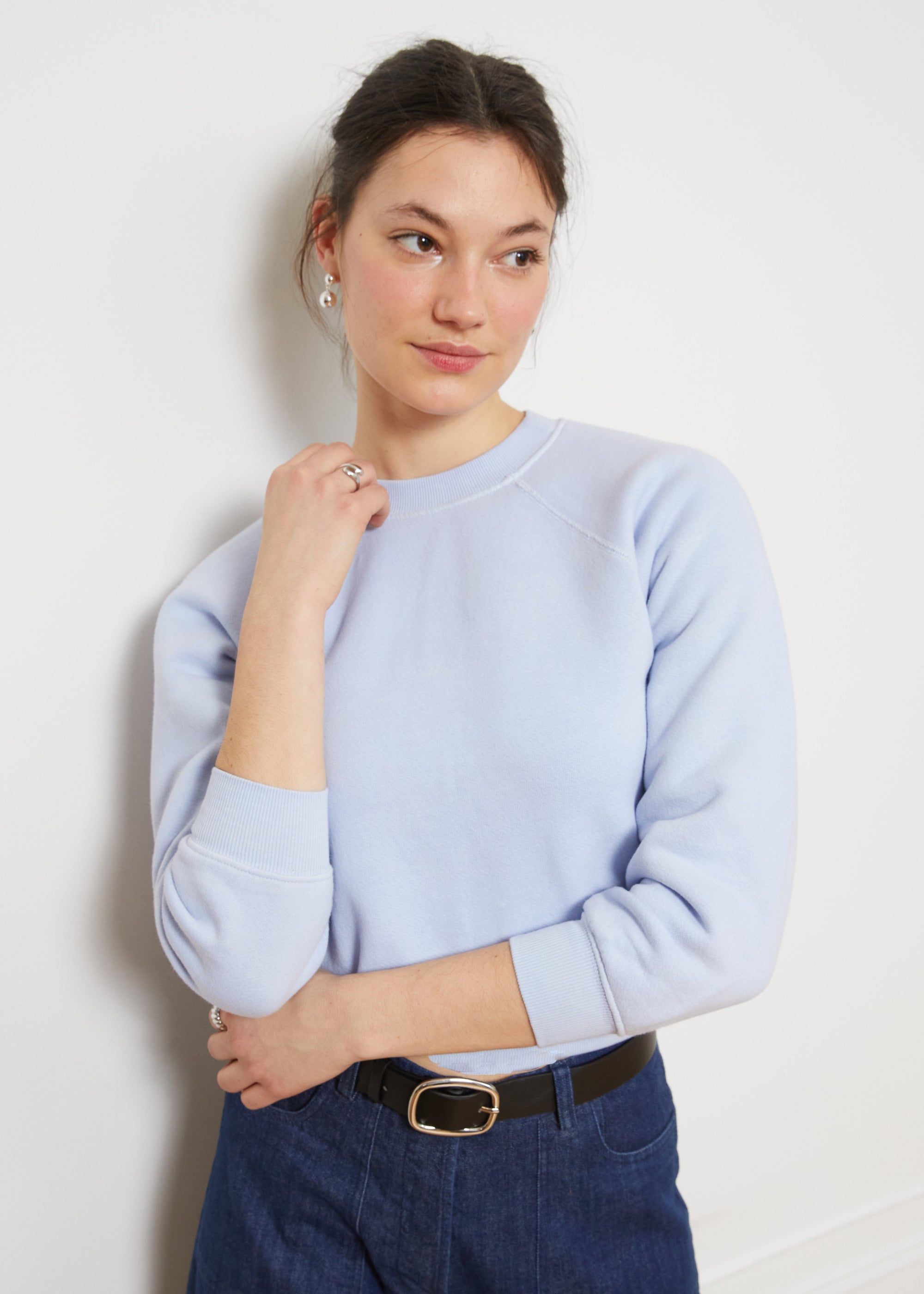 Loup - Nico Crew Neck Sweatshirt - Ice Blue -