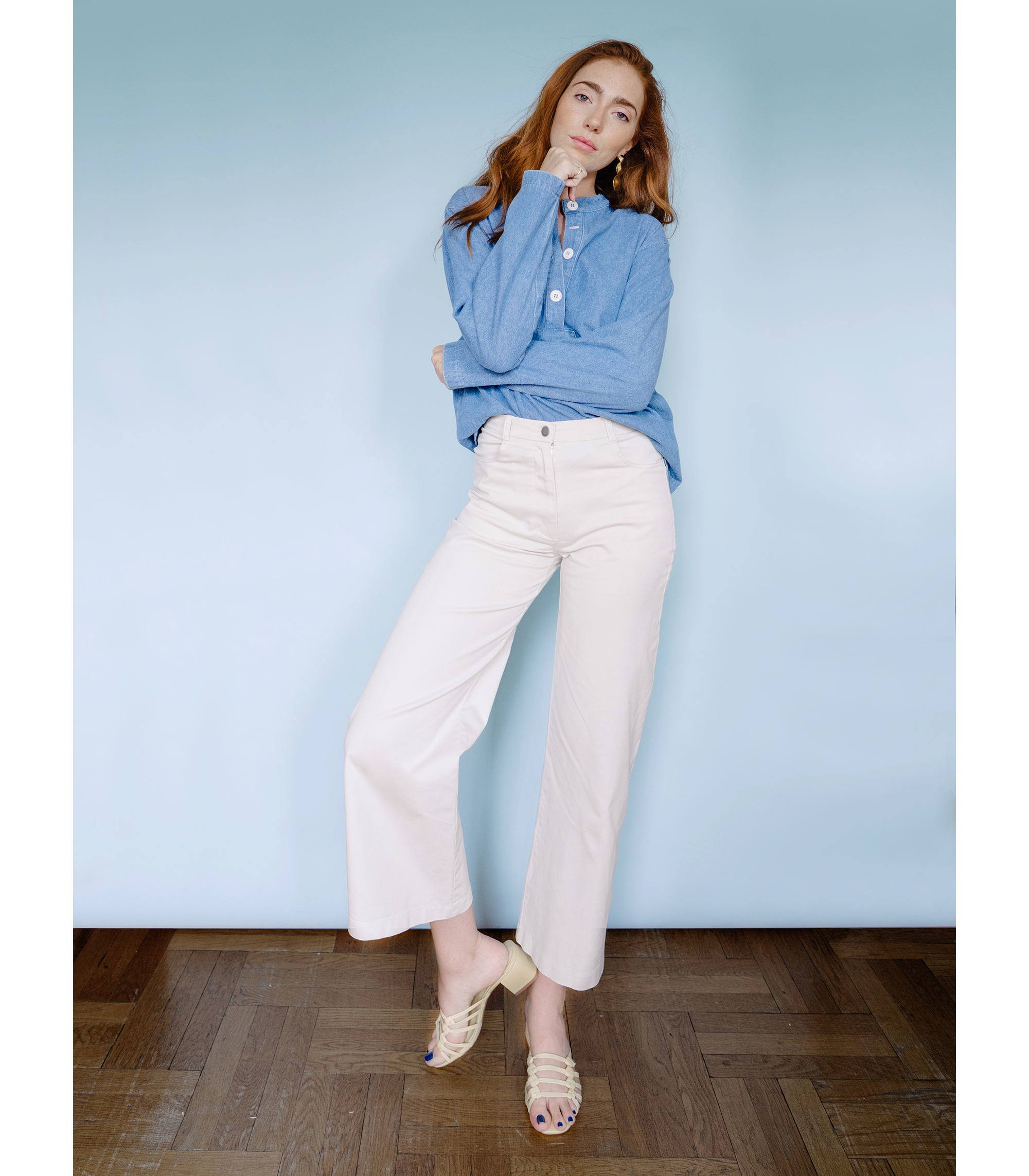 Toni Pants in Ivory | LOUP