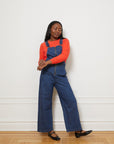 Madelyn Zip Front Overalls - Indigo
