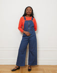 Madelyn Zip Front Overalls - Indigo