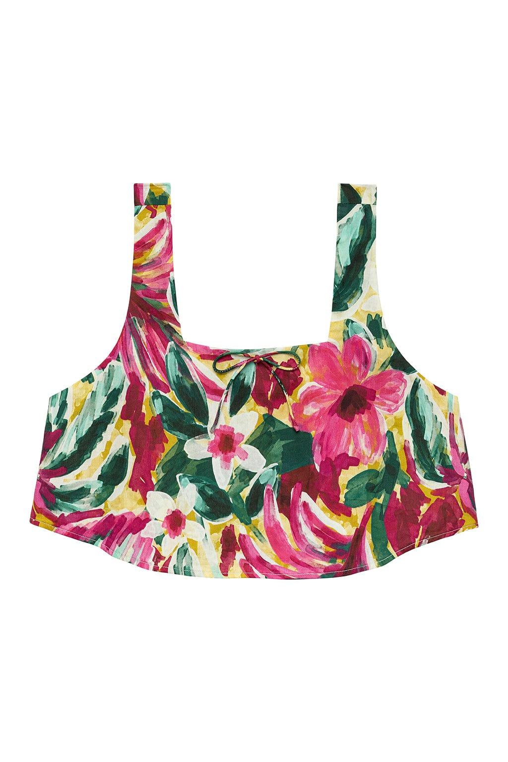 Montce - Isla Floral Square Neck Crop Top -
