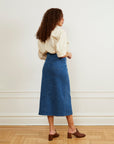 Monica Denim Midi Skirt - Indigo