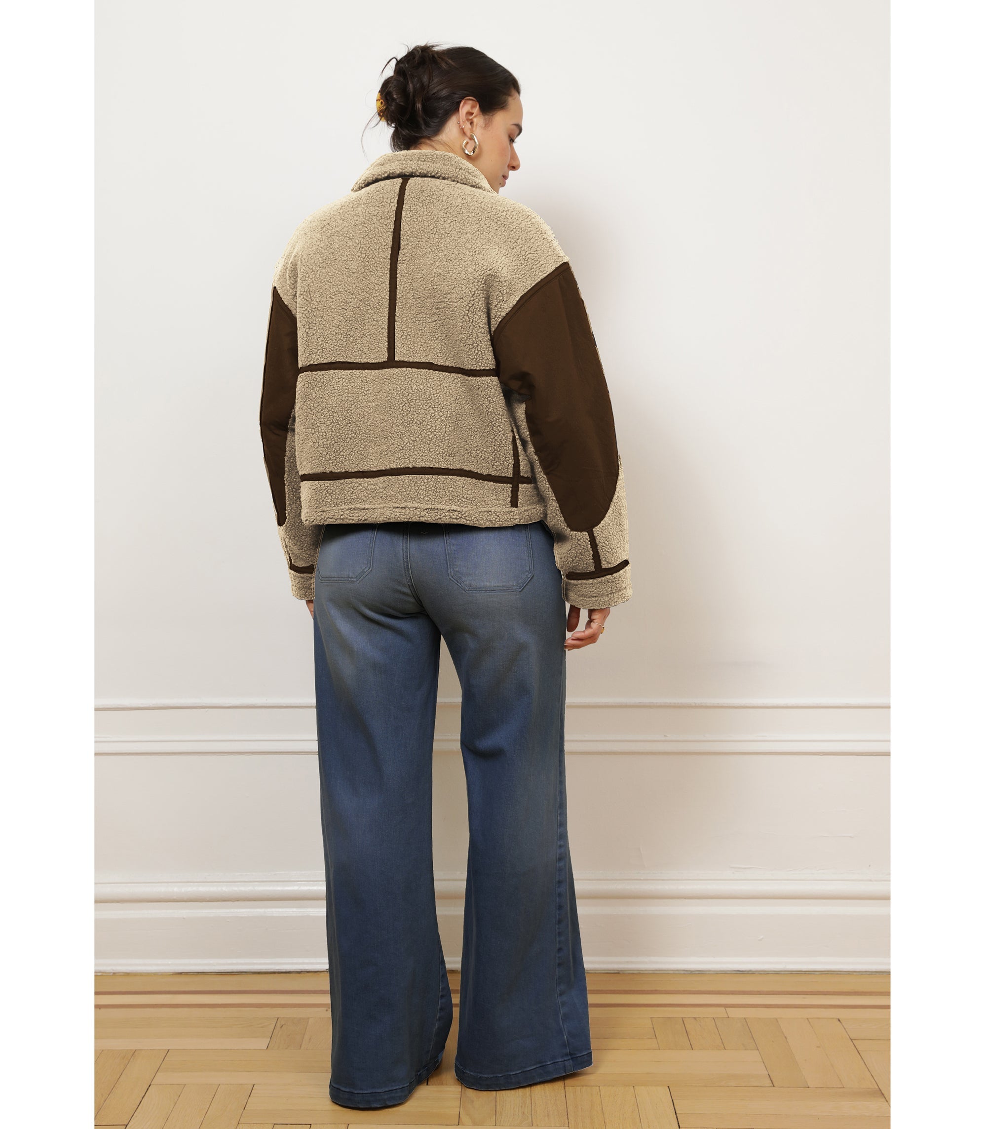 Loup - Vanessa Shearling Bomber Jacket - Ivory -