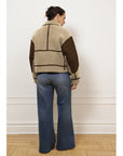 Vanessa Shearling Bomber Jacket - Ivory