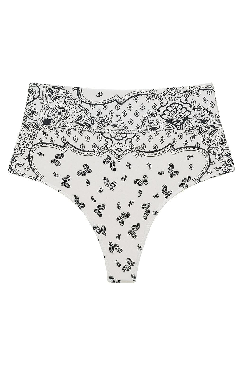 Montce - Ivy Bandana Added Coverage High Rise Bikini Bottom -