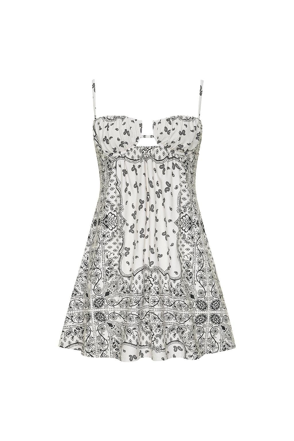 Montce - Ivy Bandana Petal Short Slip Dress -