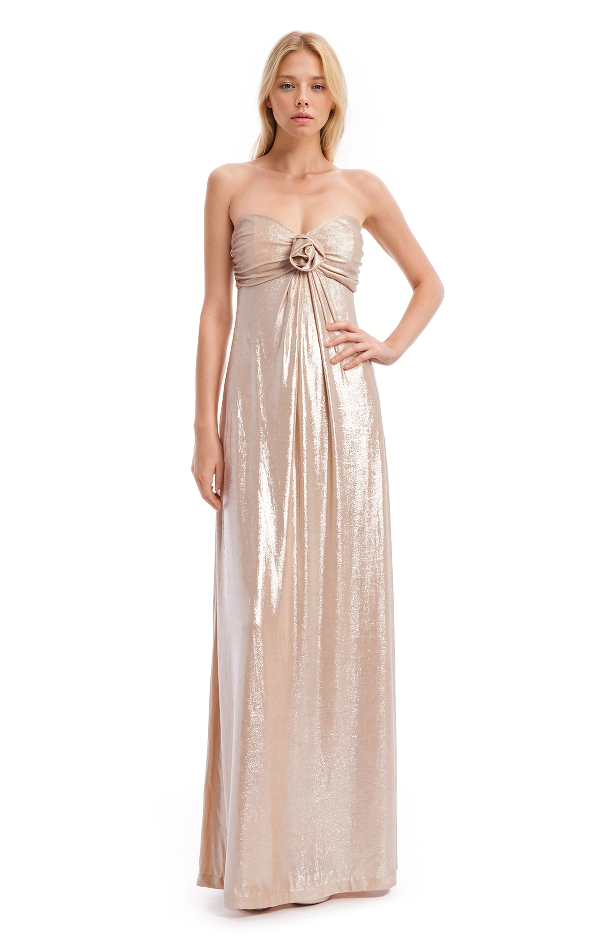 Strapless Liquid Jersey Gown