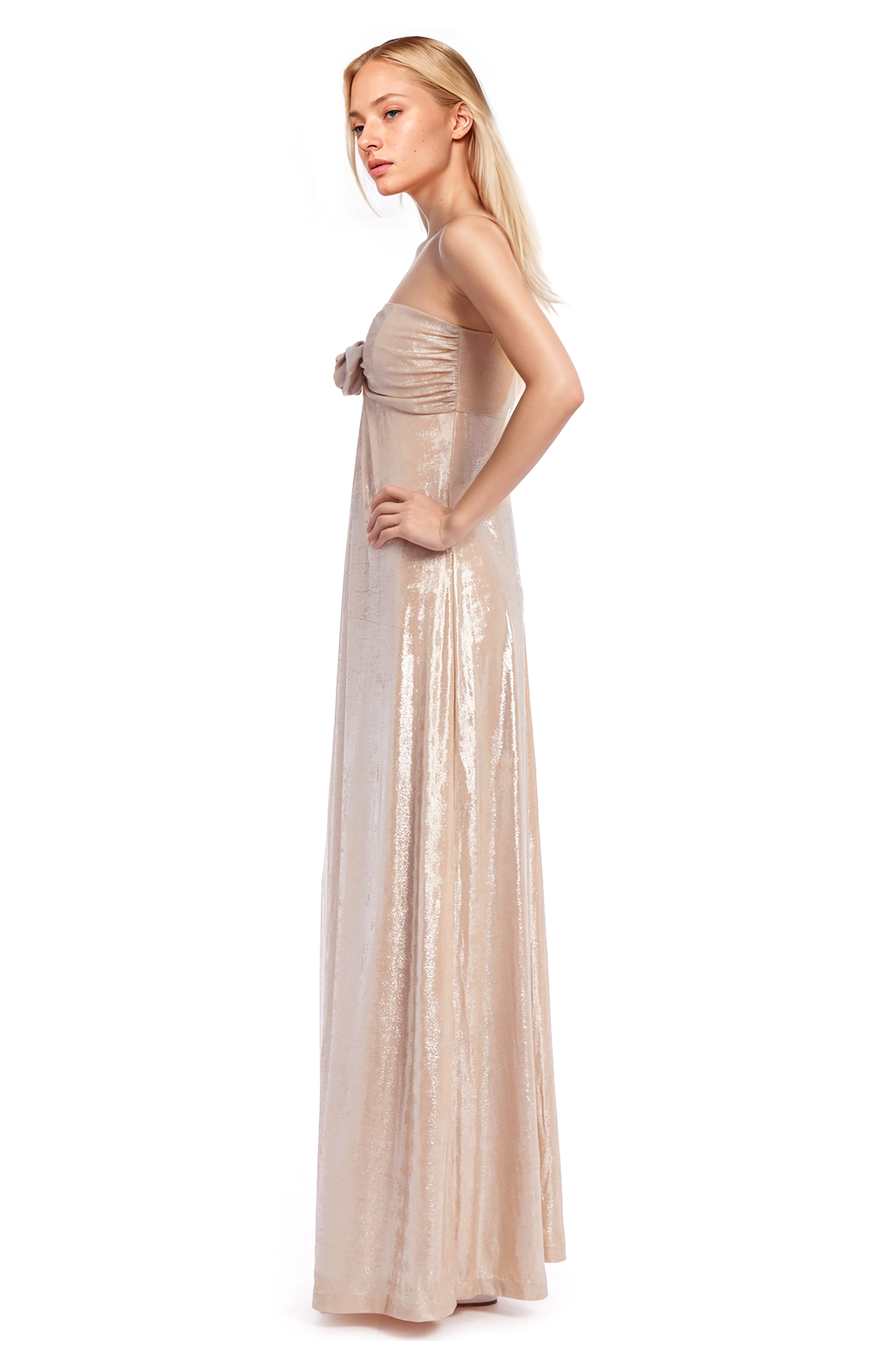 Strapless Liquid Jersey Gown