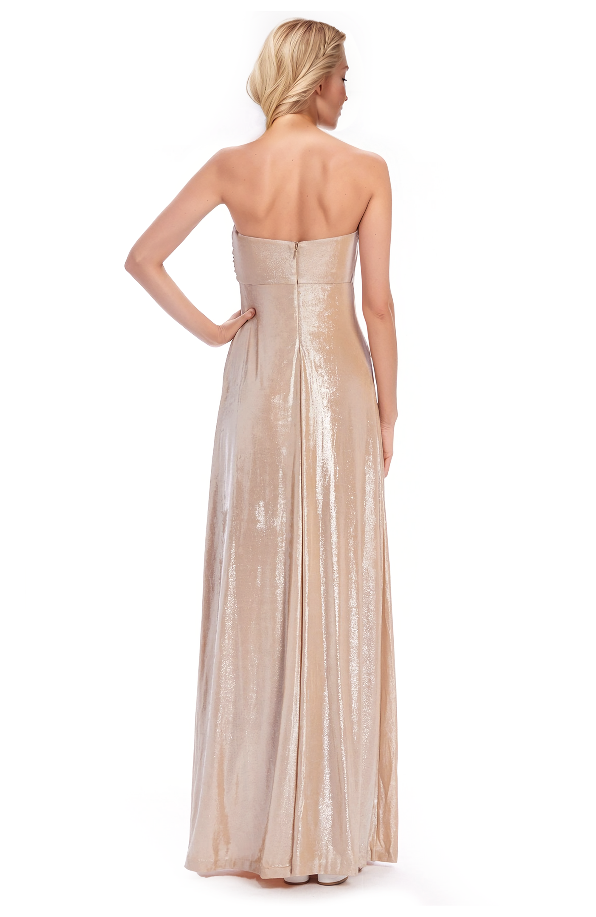 Strapless Liquid Jersey Gown