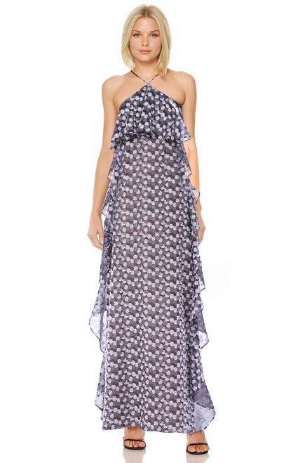 Alix Printed Popover Maxi