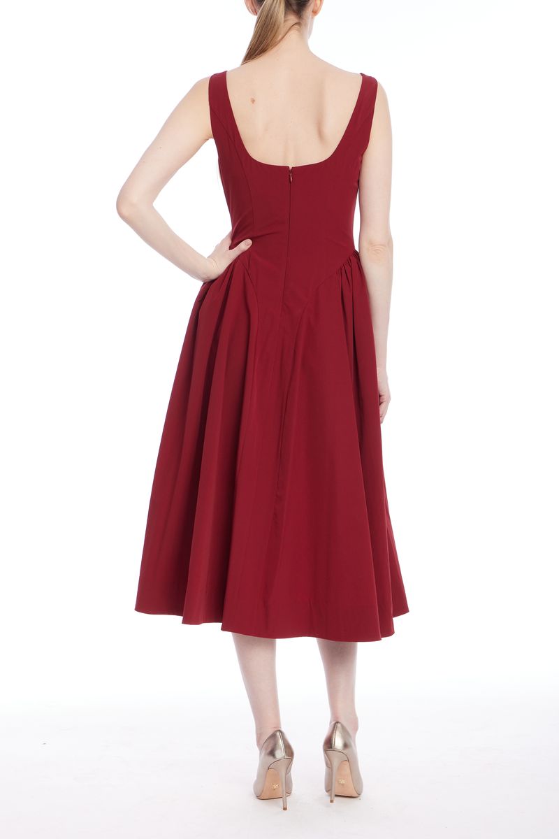 Jewel Badgley Mischka - Kirsten A-Line Midi Dress -