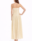 Natasha Strapless Jacquard Maxi Dress