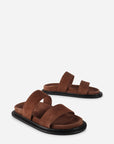 Intentionally Blank - Jasmine Flat Sandal - MOCHA SUEDE