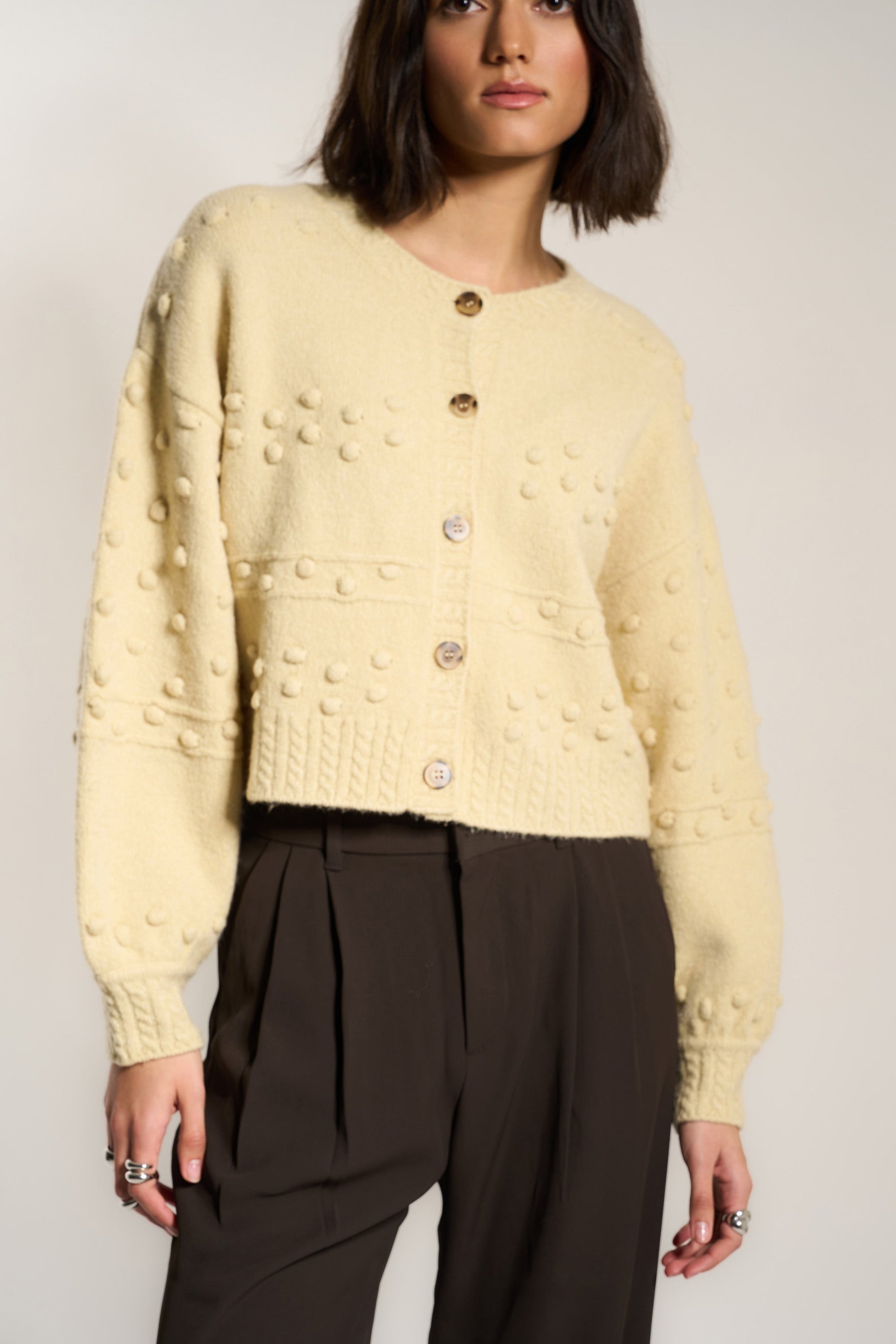 Callahan Knitwear - Jolie Cardigan - Swan -
