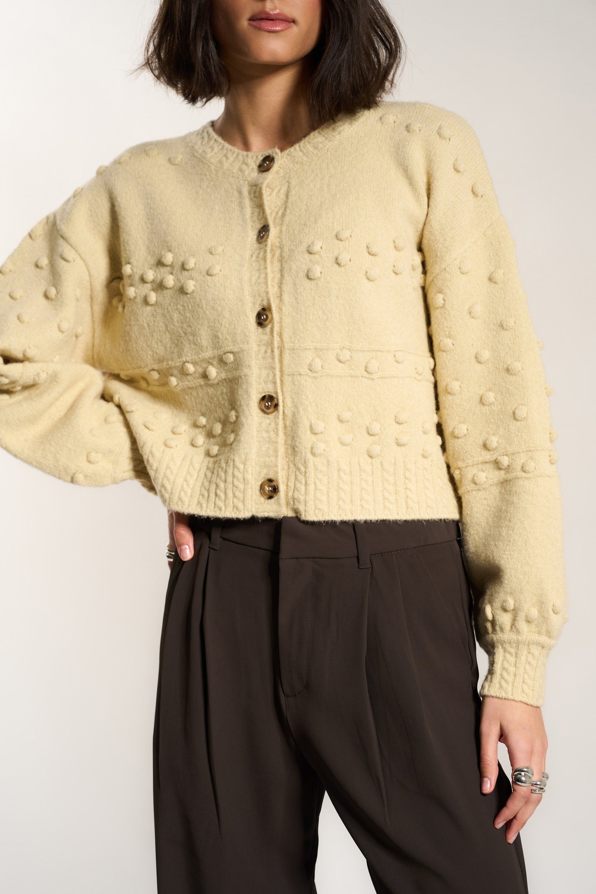 Callahan Knitwear - Jolie Cardigan - Swan -