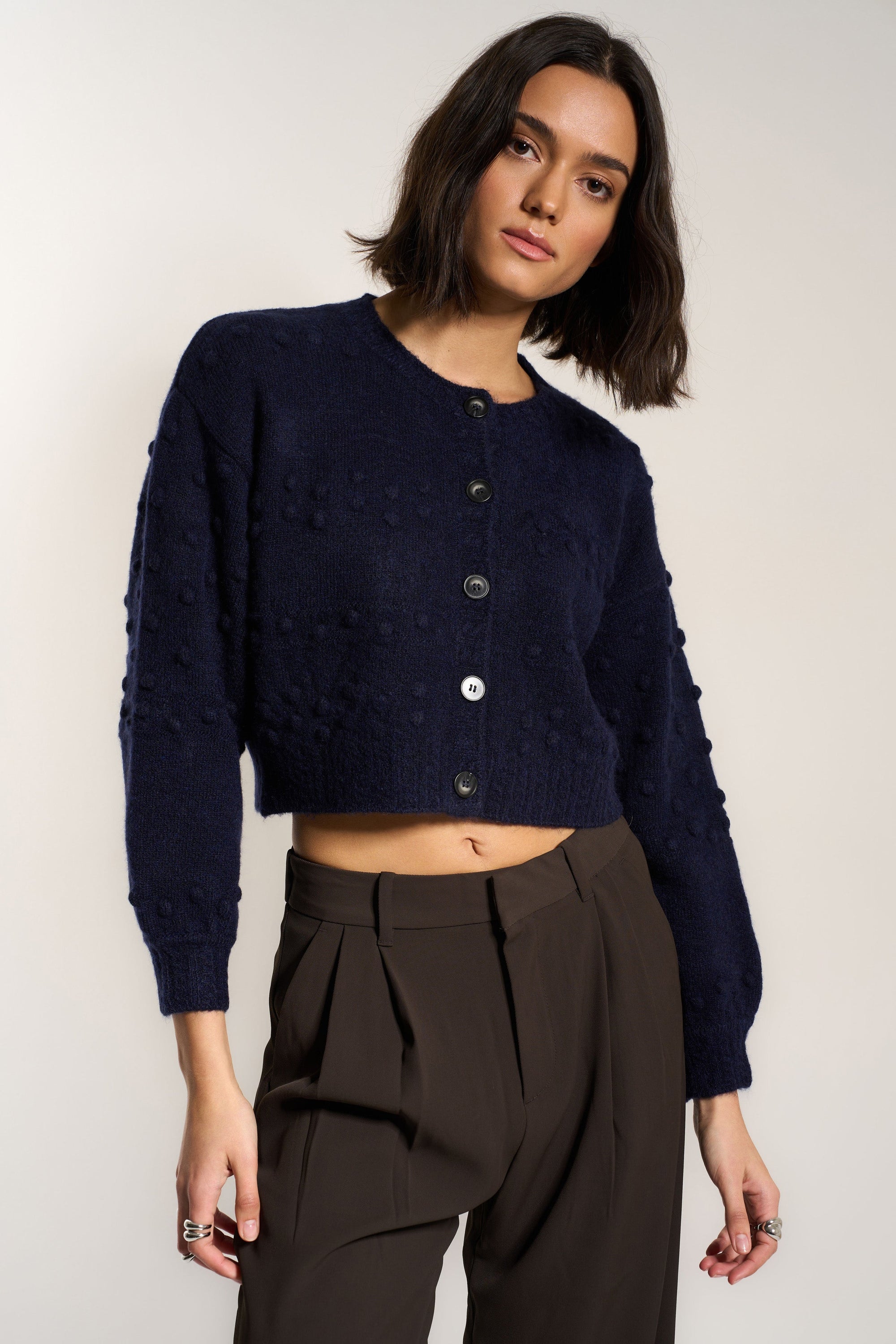 Callahan Knitwear - Jolie Cardigan - Navy -