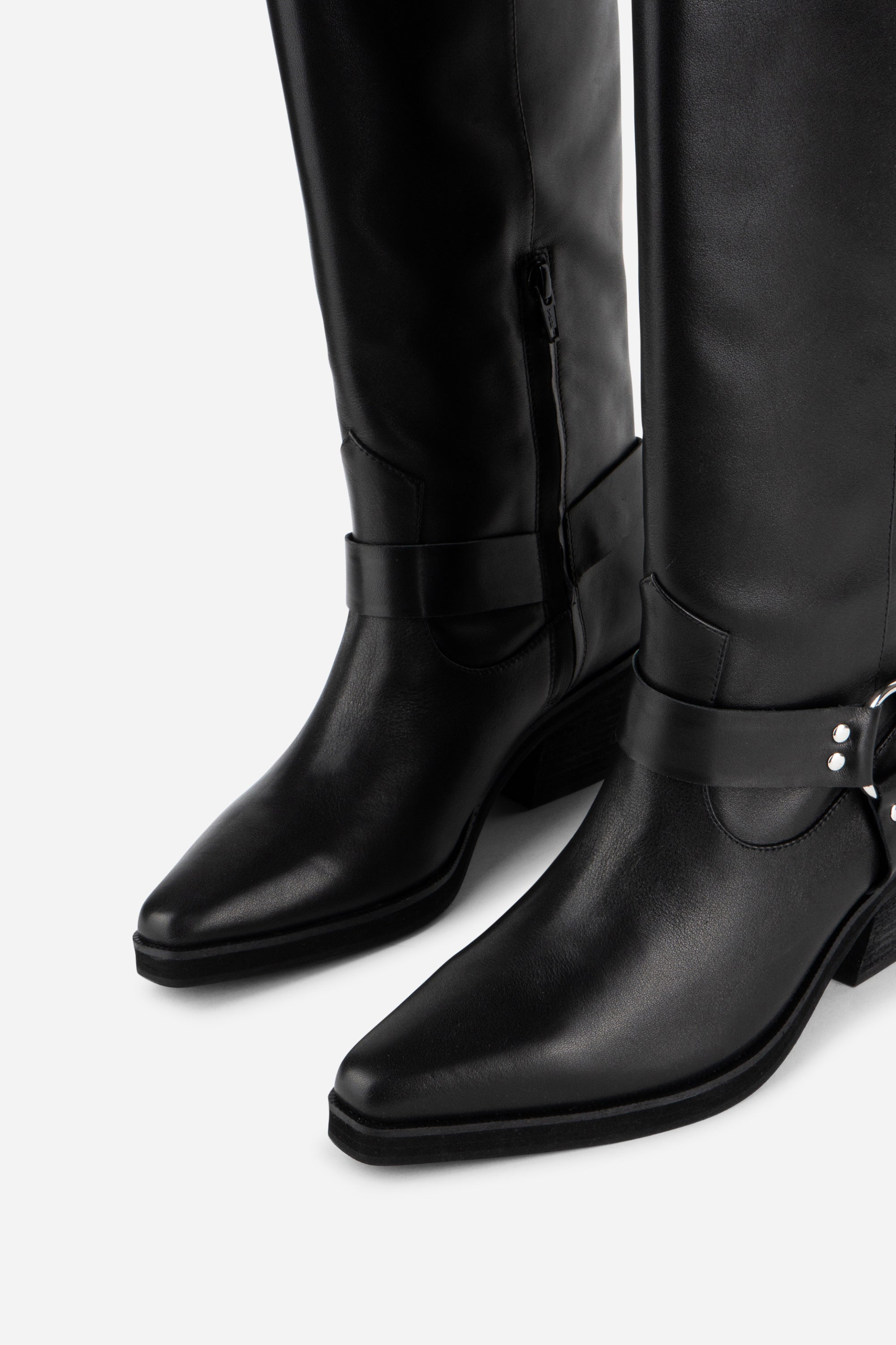 Intentionally Blank - Josephine Knee High Biker Boot -