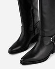 Intentionally Blank - Josephine Knee High Biker Boot -