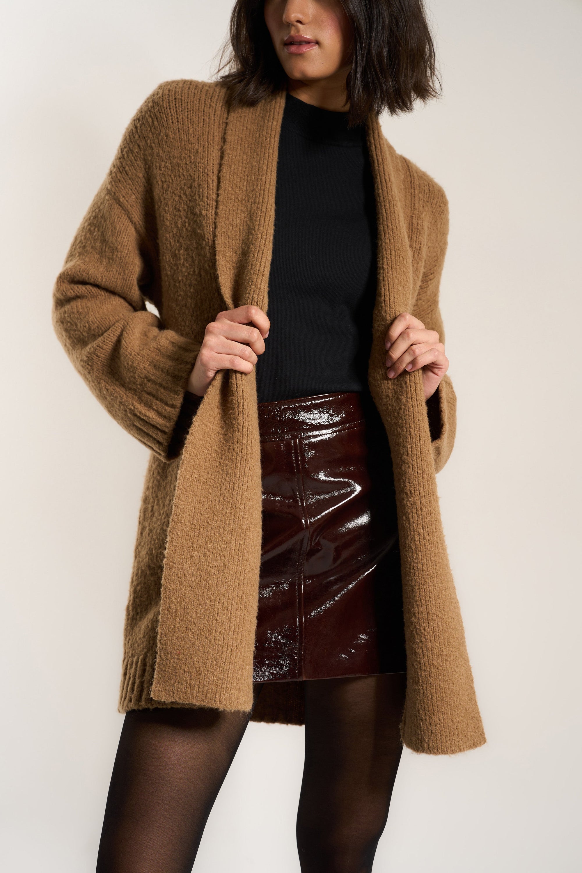 Callahan Knitwear - Juliet Cardigan - Raw Umber -