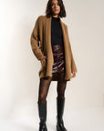 Callahan Knitwear - Juliet Cardigan - Raw Umber -